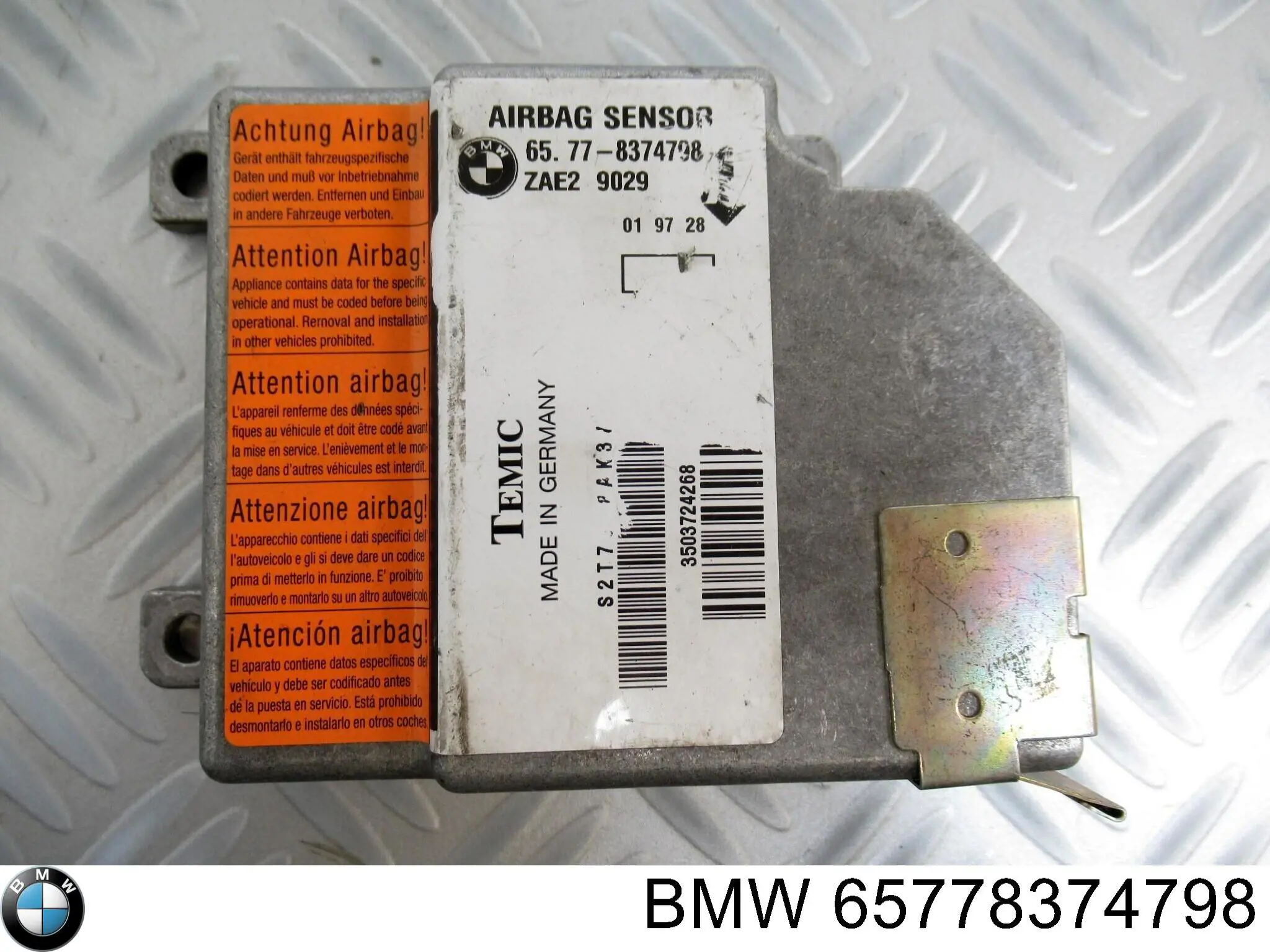 Купить 65778374798 BMW Модуль-процессор управления подушкой безопасности