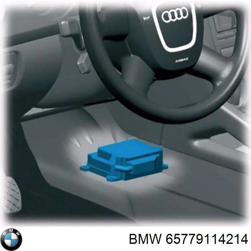 65776978373 BMW модуль-процессор управления подушкой безопасности (эбу airbag)
