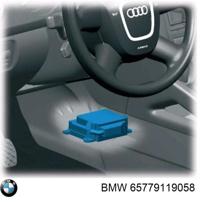 65779119058 BMW модуль-процессор управления подушкой безопасности (эбу airbag)