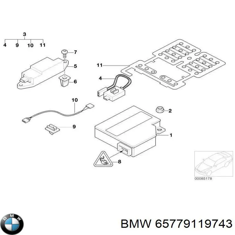 Датчик Эйрбэг передний BMW 65779119743 цена, от 2.48 USD