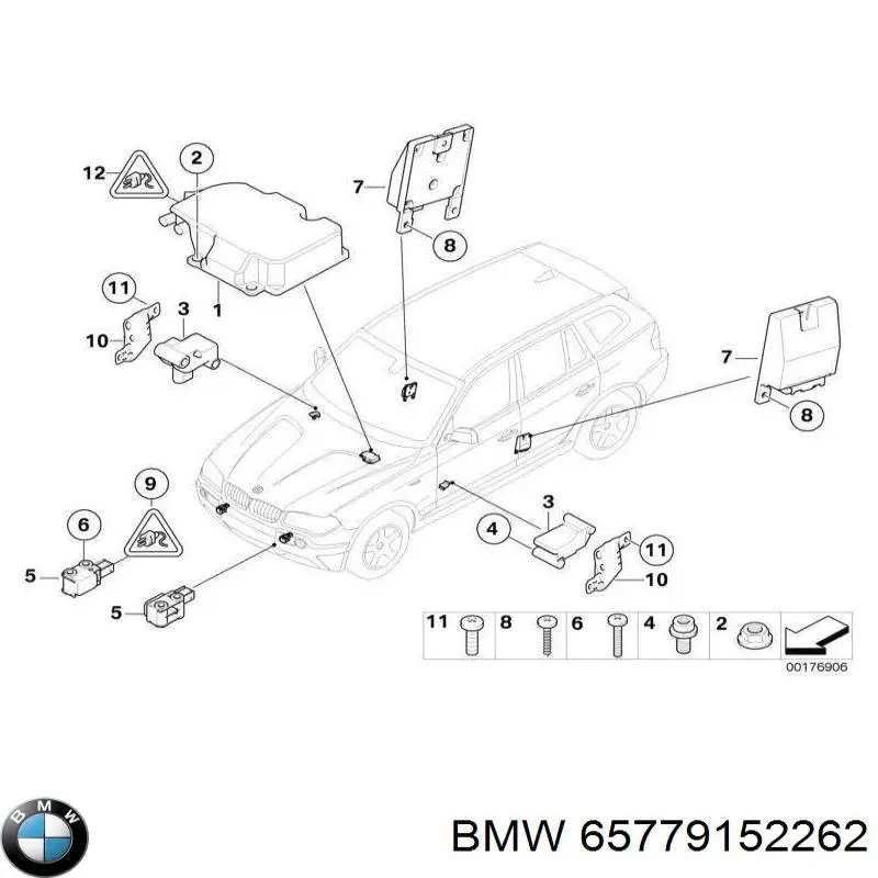 Датчик Айрбег передний BMW 65779152262 цена, от 17.74 USD