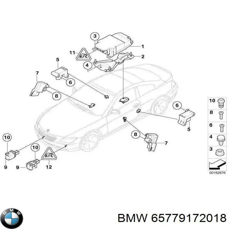 65779172018 BMW модуль-процессор управления подушкой безопасности (эбу airbag)