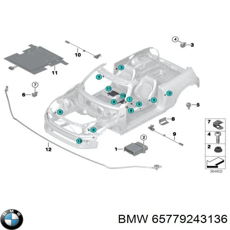  BMW 65779243136 цена, от 5.07 USD