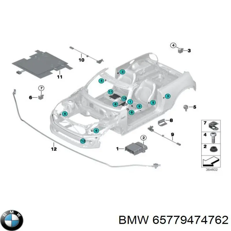 Блок управления airbag BMW 65779474762 цена, от 69.41 USD