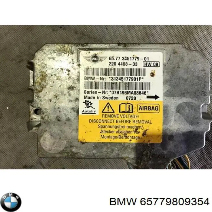 65773428715 BMW модуль-процессор управления подушкой безопасности (эбу airbag)