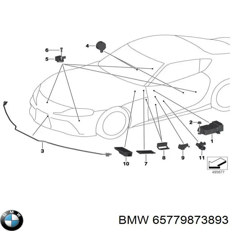 Купить 65779873893 BMW 
