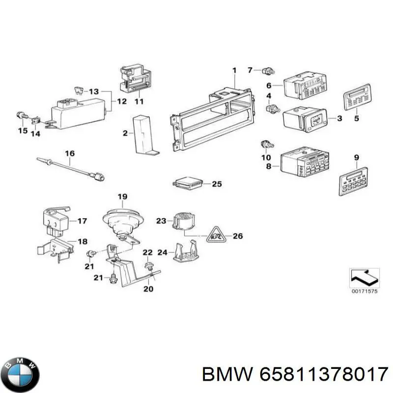 Конденсатор кондиционера BMW 1378017 цена, от 2.82 USD