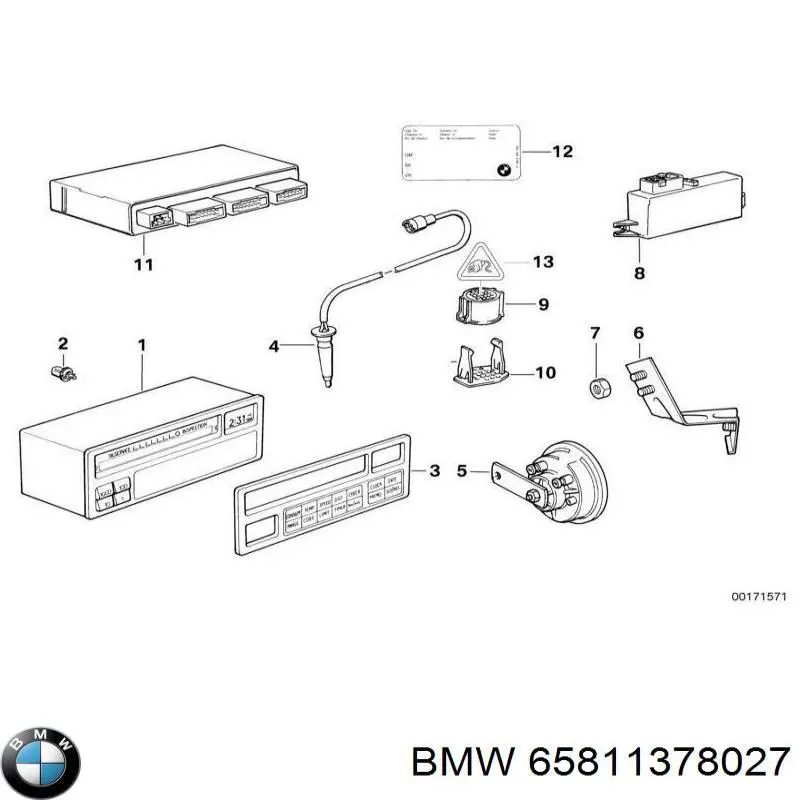 65811378027 BMW relê de pisca-pisca