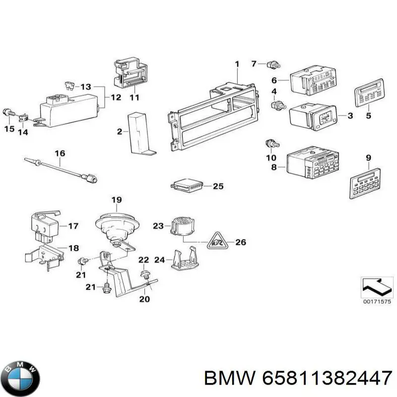 Sensor de temperatura do meio ambiente para BMW 5 (E34)