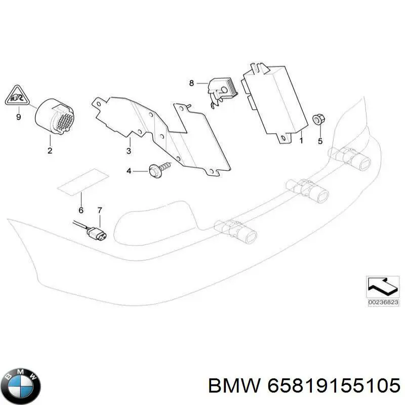 65818356239 BMW Конденсатор