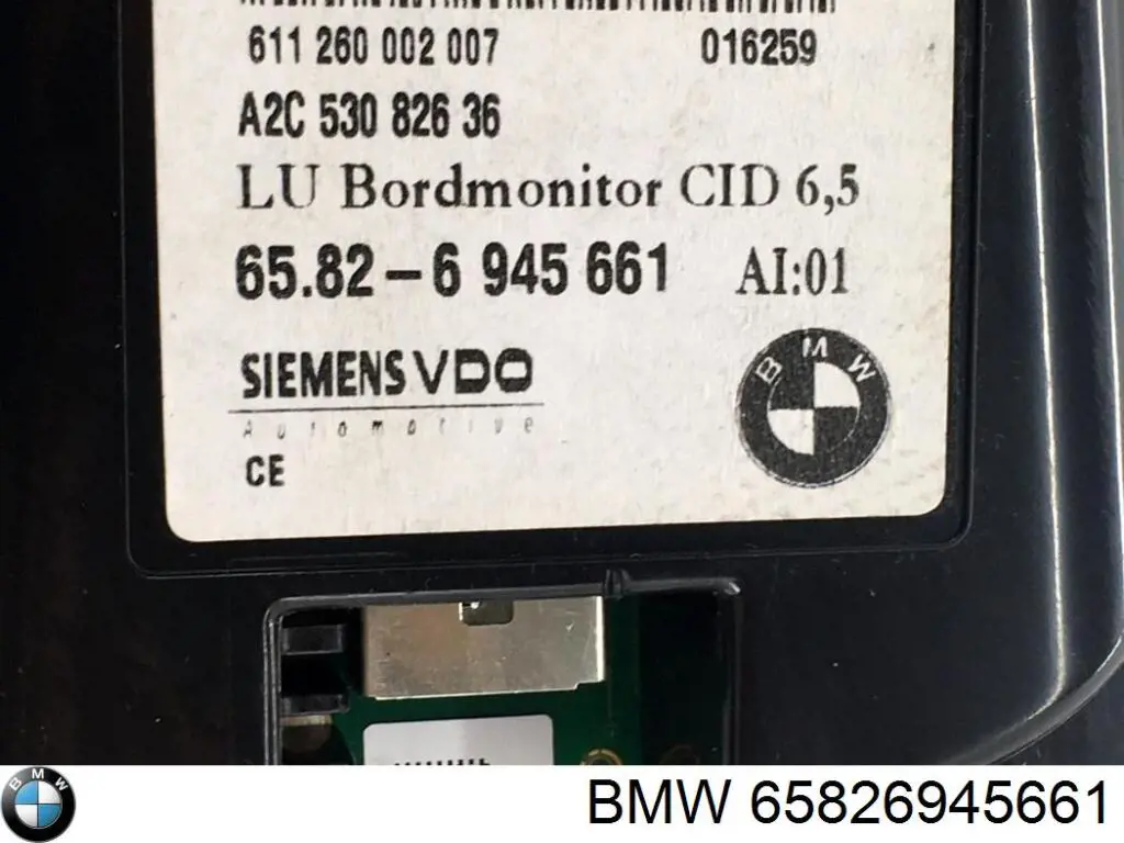 65826945661 BMW mostrador multifuncional