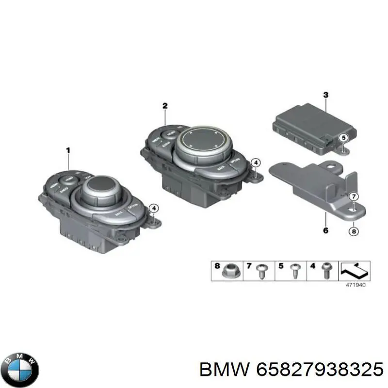 Блок управления мультимедийный 65825A14E66 BMW