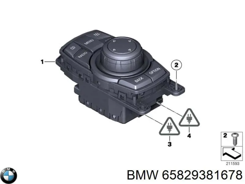 Блок управления мультимедийный BMW 65829381678 цена, от 15.24 USD
