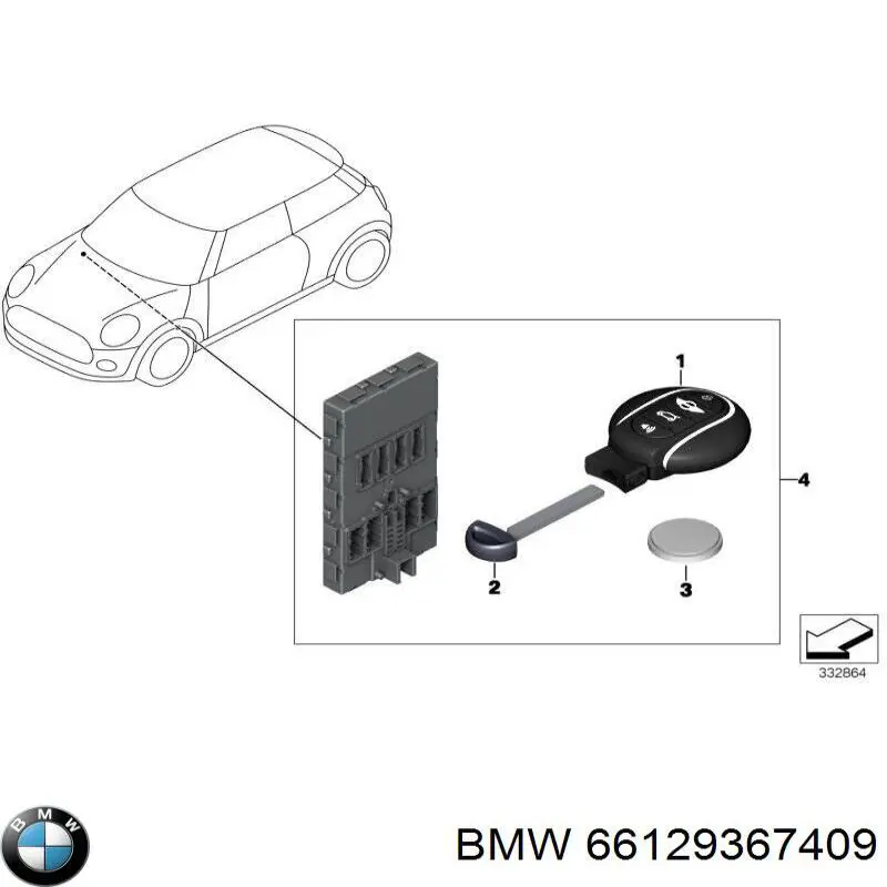  BMW 66129345896 цена, от 98.76 USD