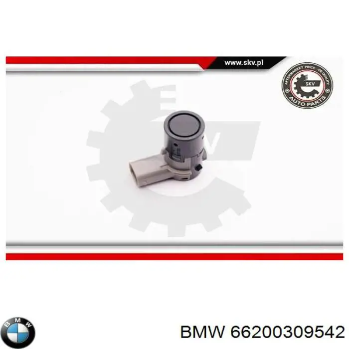 66200309542 BMW sensor traseiro de sinalização de estacionamento (sensor de estacionamento)