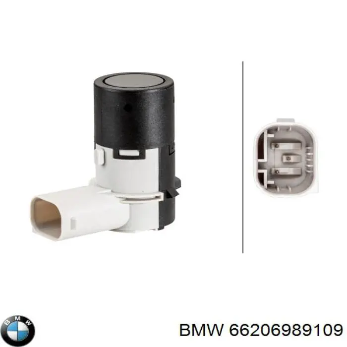 66206989109 BMW датчик сигнализации парковки (парктроник передний/задний центральный)