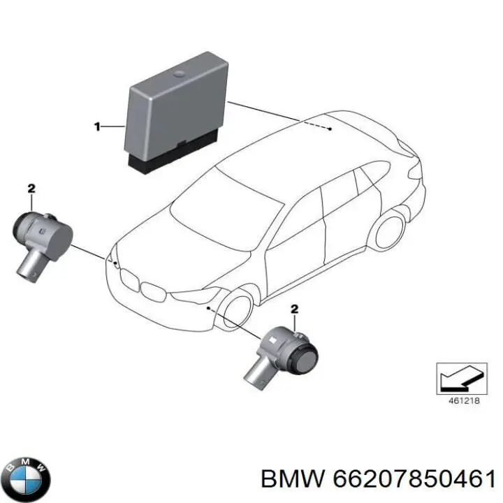  BMW 66207850461 цена, от 60.81 USD