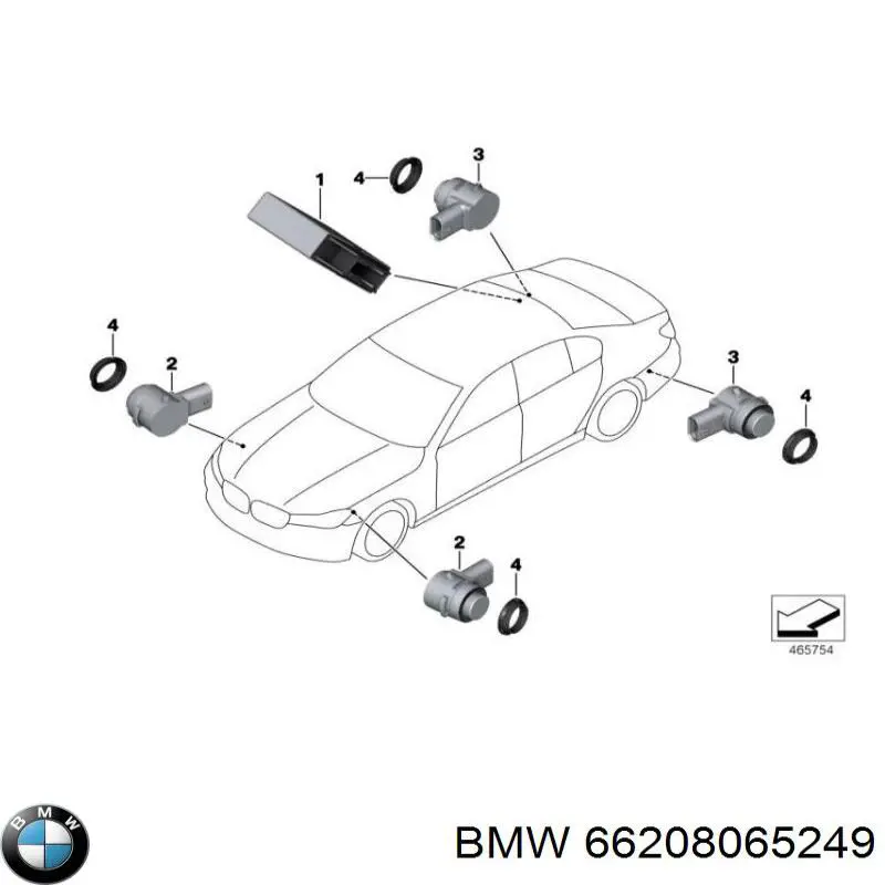  BMW 66208065249 цена, от 260.74 USD