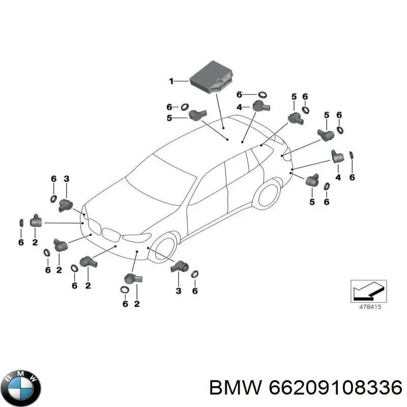  66209108336 BMW