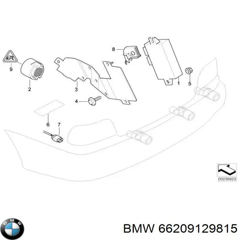 Модуль управления парктроником 66209129815 BMW