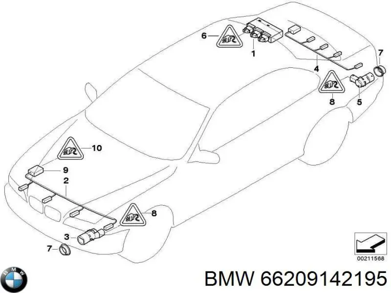  BMW 66209142195 цена, от 241.29 USD