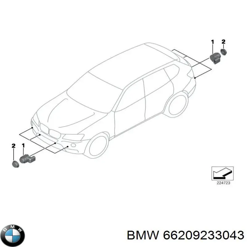 Купить 66209233043 BMW Парктроник