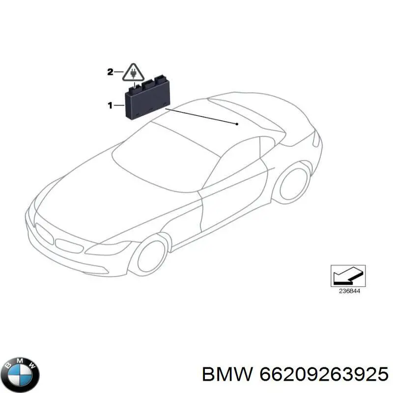 66209263925 BMW sensor de sinalização de estacionamento (sensor de estacionamento dianteiro/traseiro central)