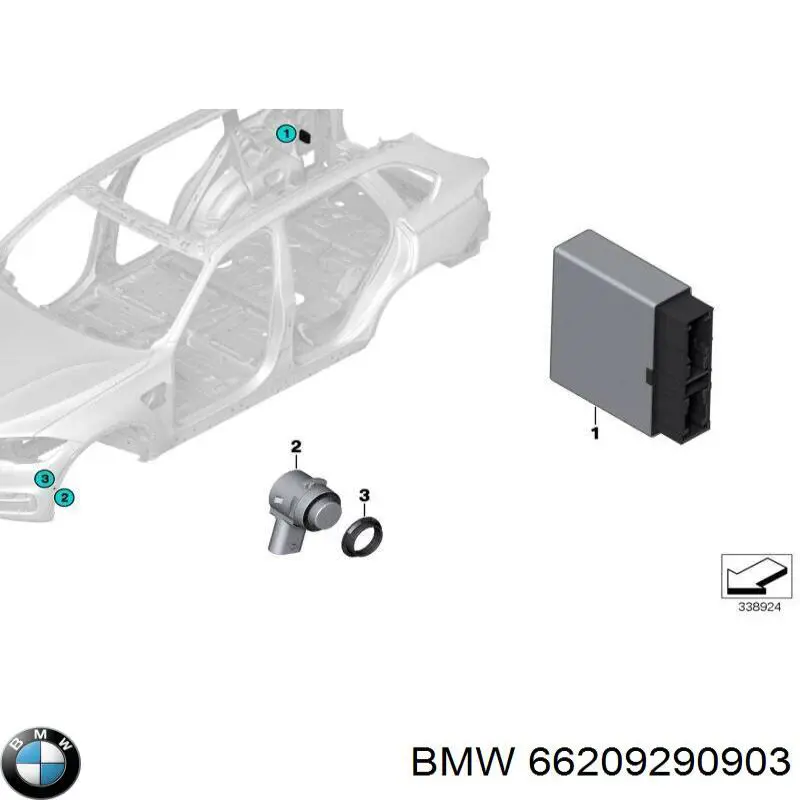  BMW 66209290903 цена, от 38.01 USD