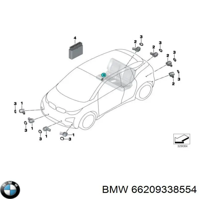 Купить 6836883 BMW Модуль управления парктроником