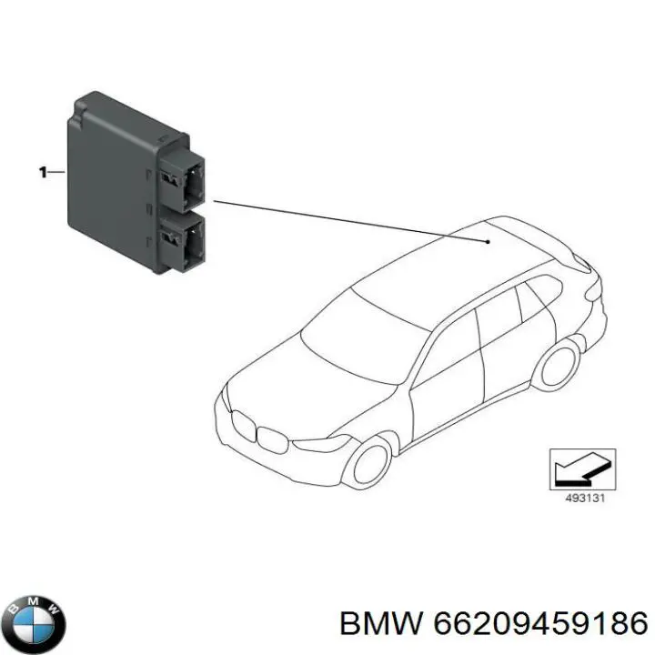 Модуль управления парктроником 66209258589 BMW