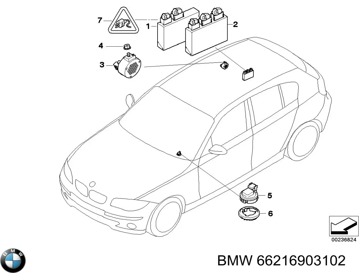 Динамик парковочной системы BMW 66216903102 цена, от 6.33 USD