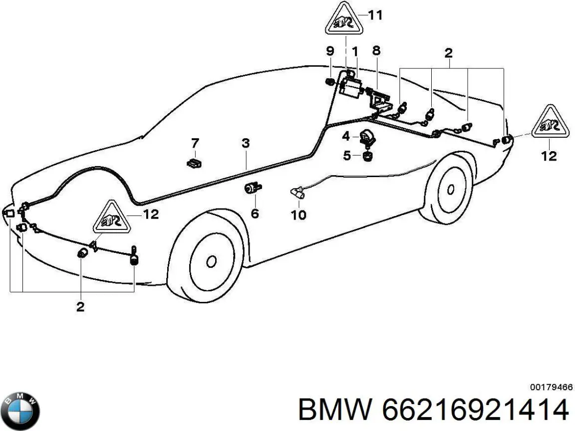 Модуль управления парктроником 66216921414 BMW