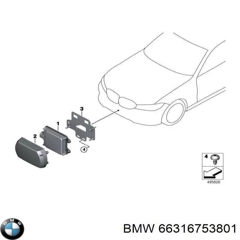 66316753801 BMW 