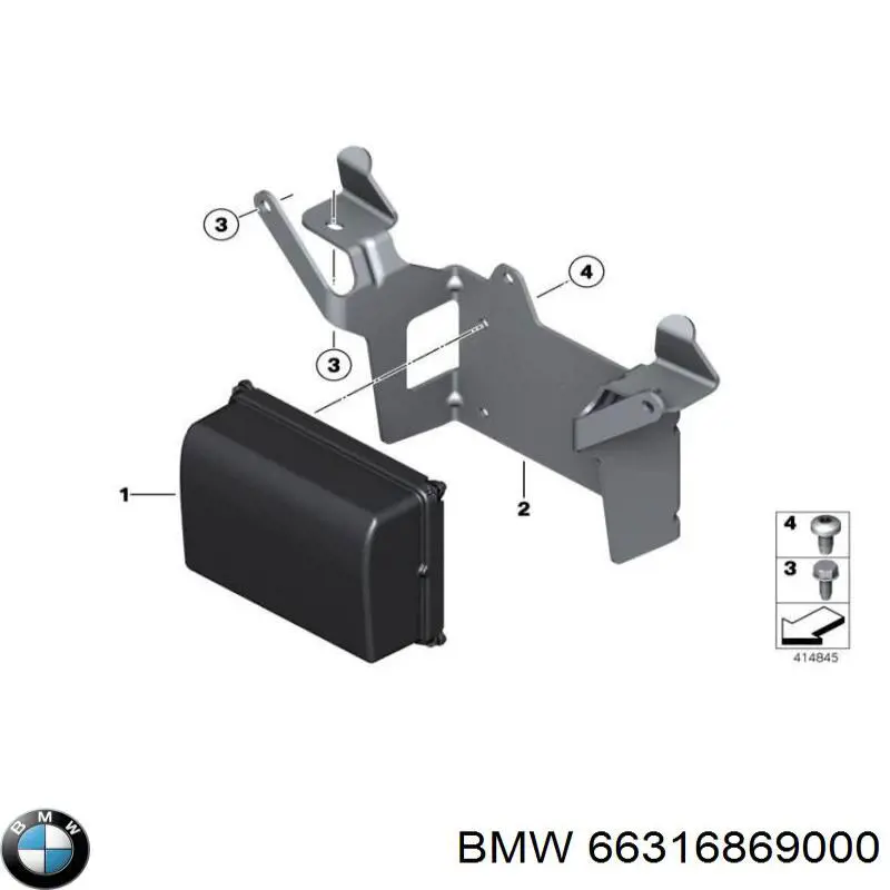 66316868707 BMW sensor de radar de distância