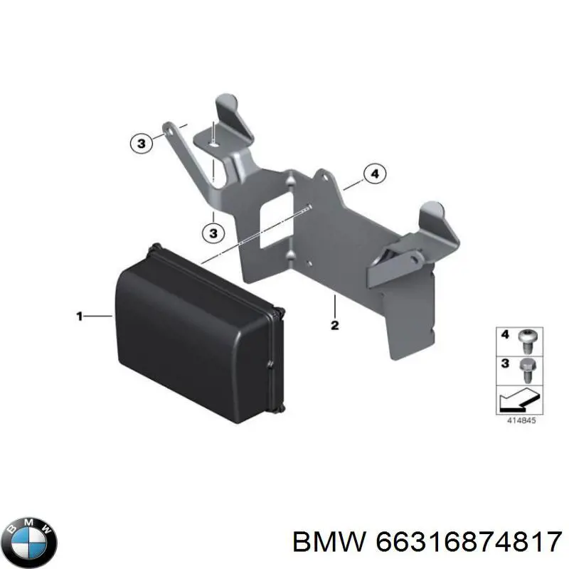 Радарный датчик дистанции 66316874817 BMW