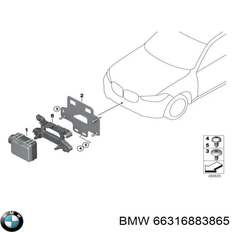 Купить 66316883865 BMW 