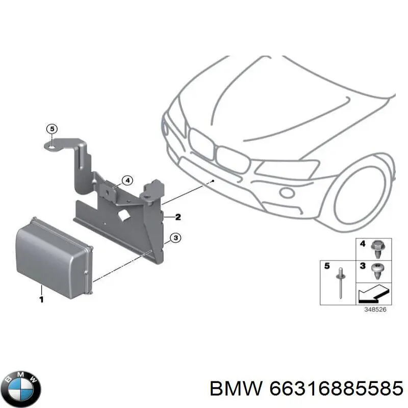 Радарный датчик дистанции BMW 66316885585 цена, от 316.74 USD