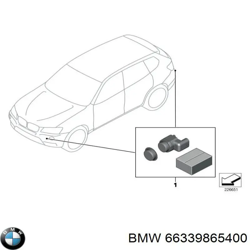 Купить 66339865400 BMW Модуль управления парктроником