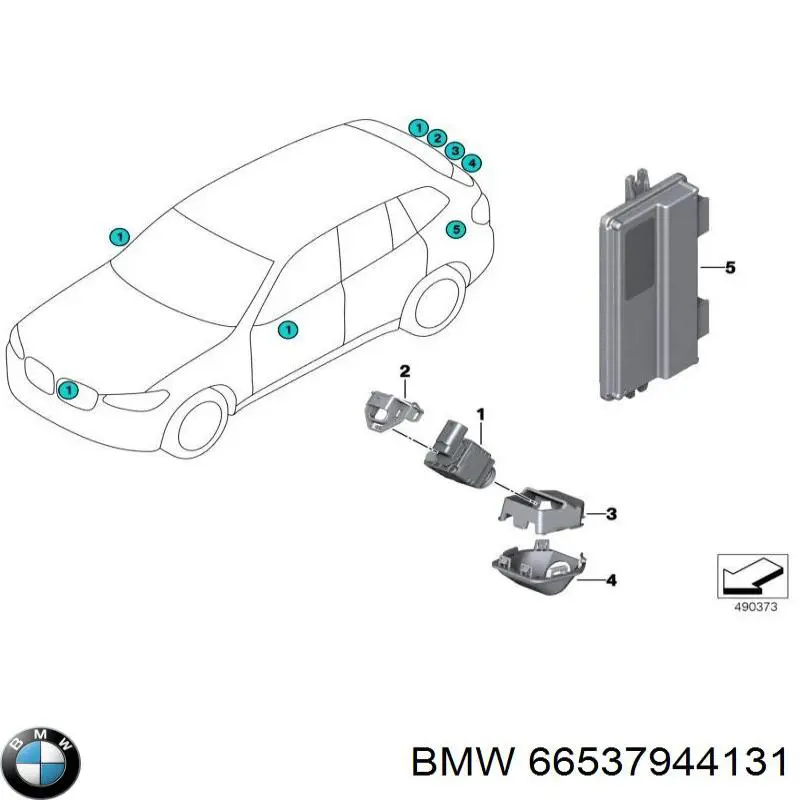 Камера заднего вида 66537944131 BMW