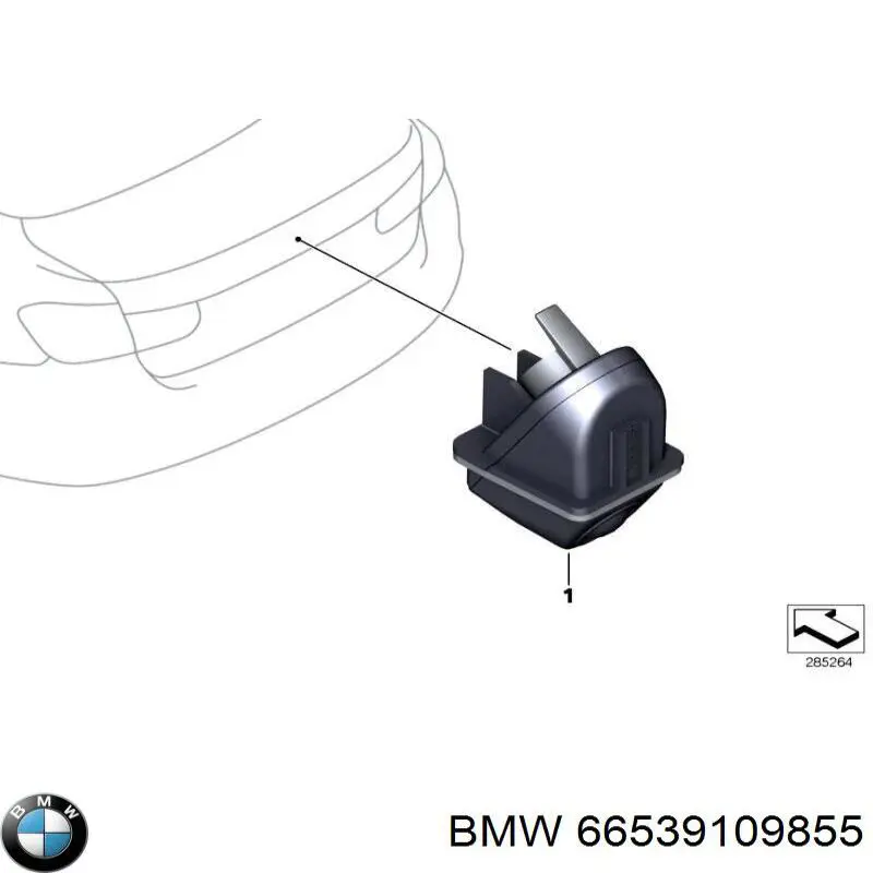 66539109855 BMW câmara do sistema para asseguramento de visibilidade