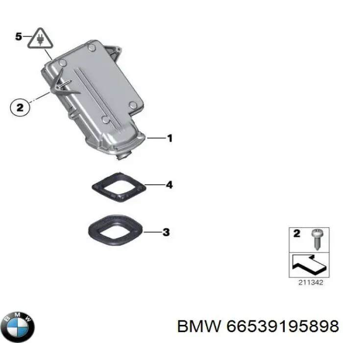 66539166254 BMW камера системы обеспечения видимости
