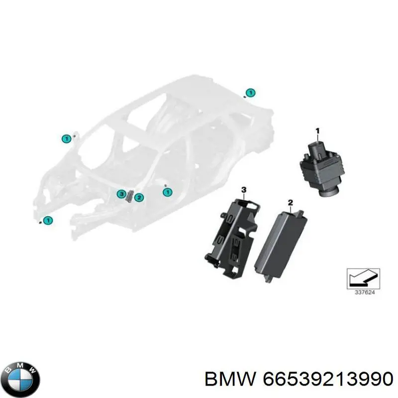 Câmara do sistema para asseguramento de visibilidade para BMW X3 (F25)