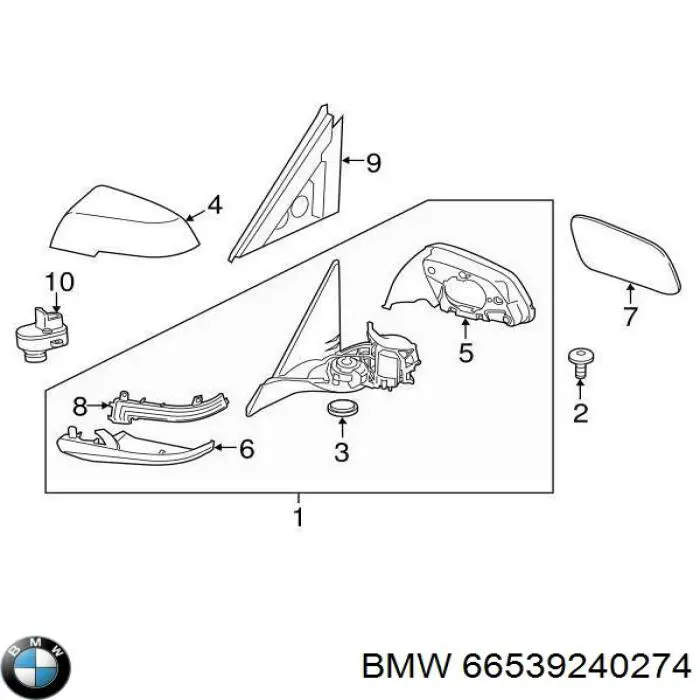 Камера заднего вида 66539240275 BMW