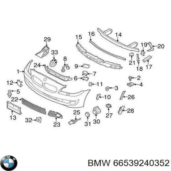 Камера системы обеспечения видимости BMW 66539240352