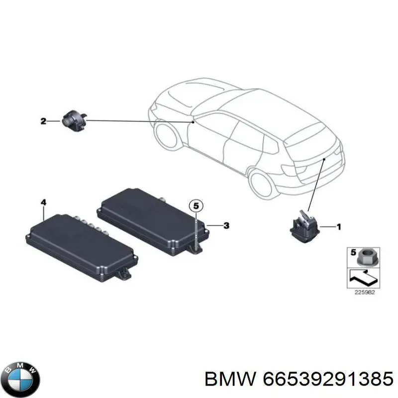 Купить 66539291385 BMW Модуль управления камерой