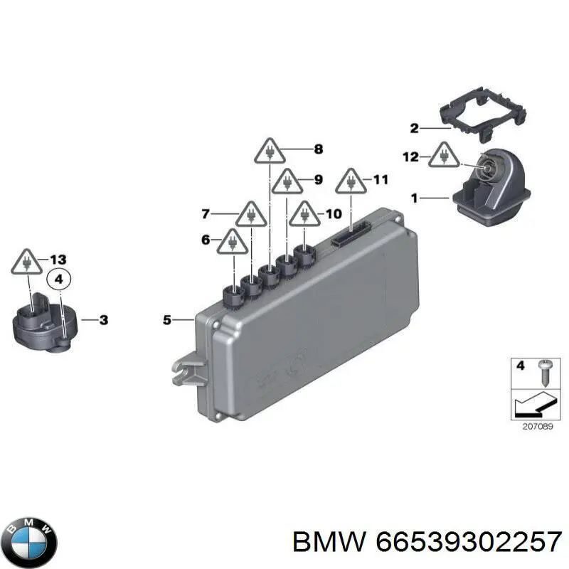 66539282422 BMW Блок управления камерой
