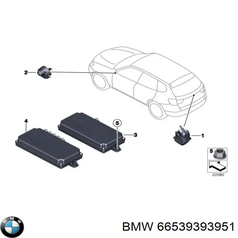 Модуль управления камерой BMW 66539282422 цена, от 114.56 USD