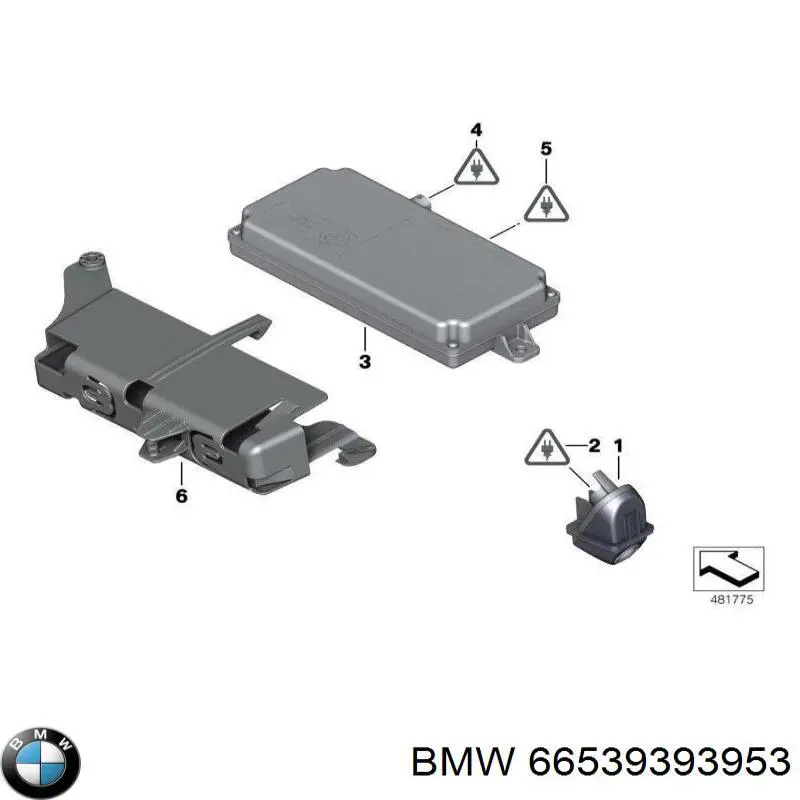 Модуль управления камерой BMW 66539393953 цена, от 62.08 USD