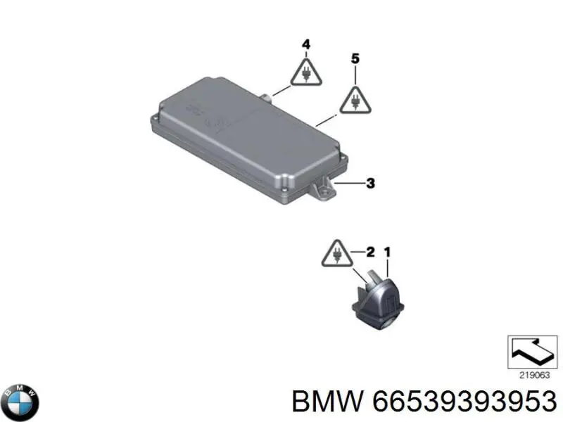 Модуль управления камерой 66539393953 BMW