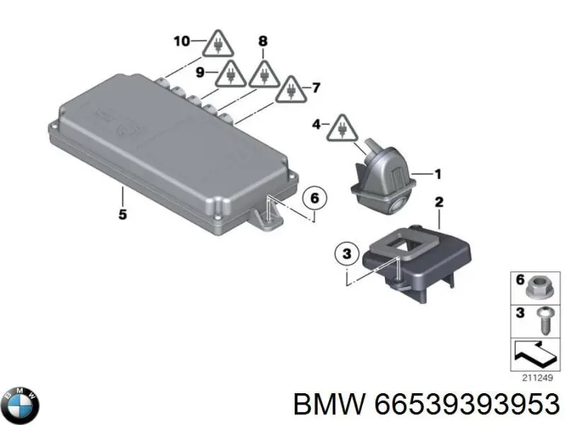 Купить 66539393953 BMW Модуль управления камерой